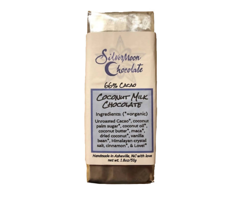 Organic 66% Coconut Milk Chocolate Bars – 12 x 1.8oz