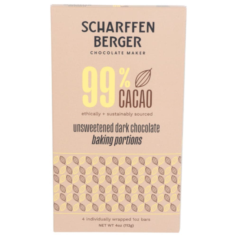 Scharffen Berger – 99% Cacao Unsweetened Dark Chocolate Baking Portion