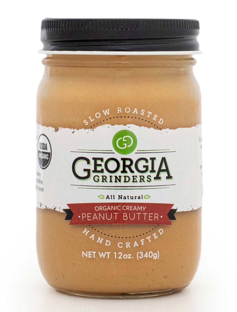 Georgia Grinders Organic Creamy Peanut Butter Jar – 12 oz