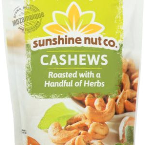 Sunshine Nut Company Cashews Roasted Herb 7 Oz – Pack Of 6