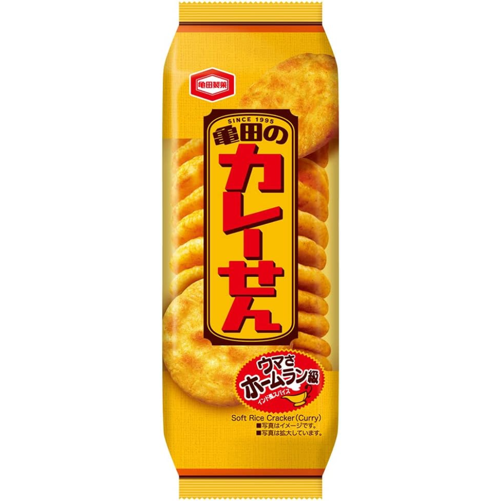 Kameda Seika Japanese Curry Senbei Rice Crackers 15pcs – Made in JAPAN – Tokyo Sakura Mall