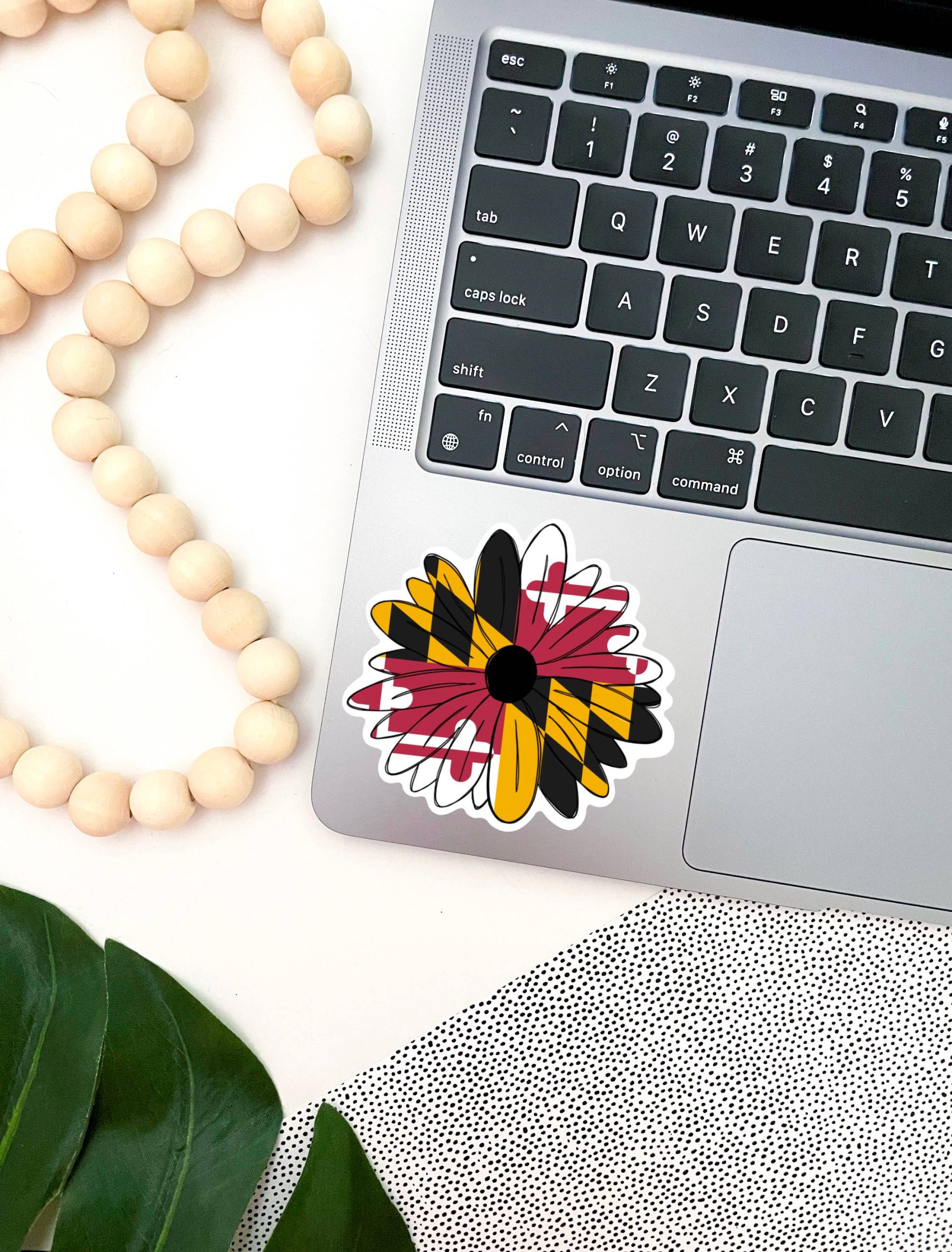 Jami Creates – Maryland Flag Black Eyed Susan Flower Sticker