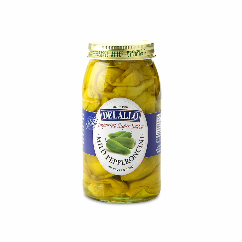Delallo Pepperoncini – Mild 25.50 oz | Pack of 6