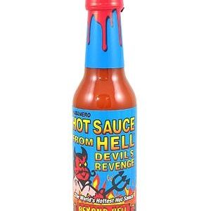 Habanero Hot Sauce From Hell Devil’s Revenge, Beyond Hell, 5oz.
