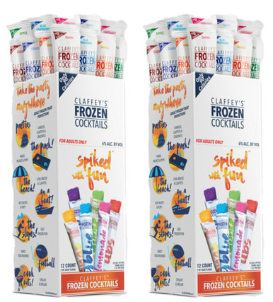 Claffey’s Frozen Cocktails Freezer Pops Variety Pack, 3.38 fl oz (24 Count)