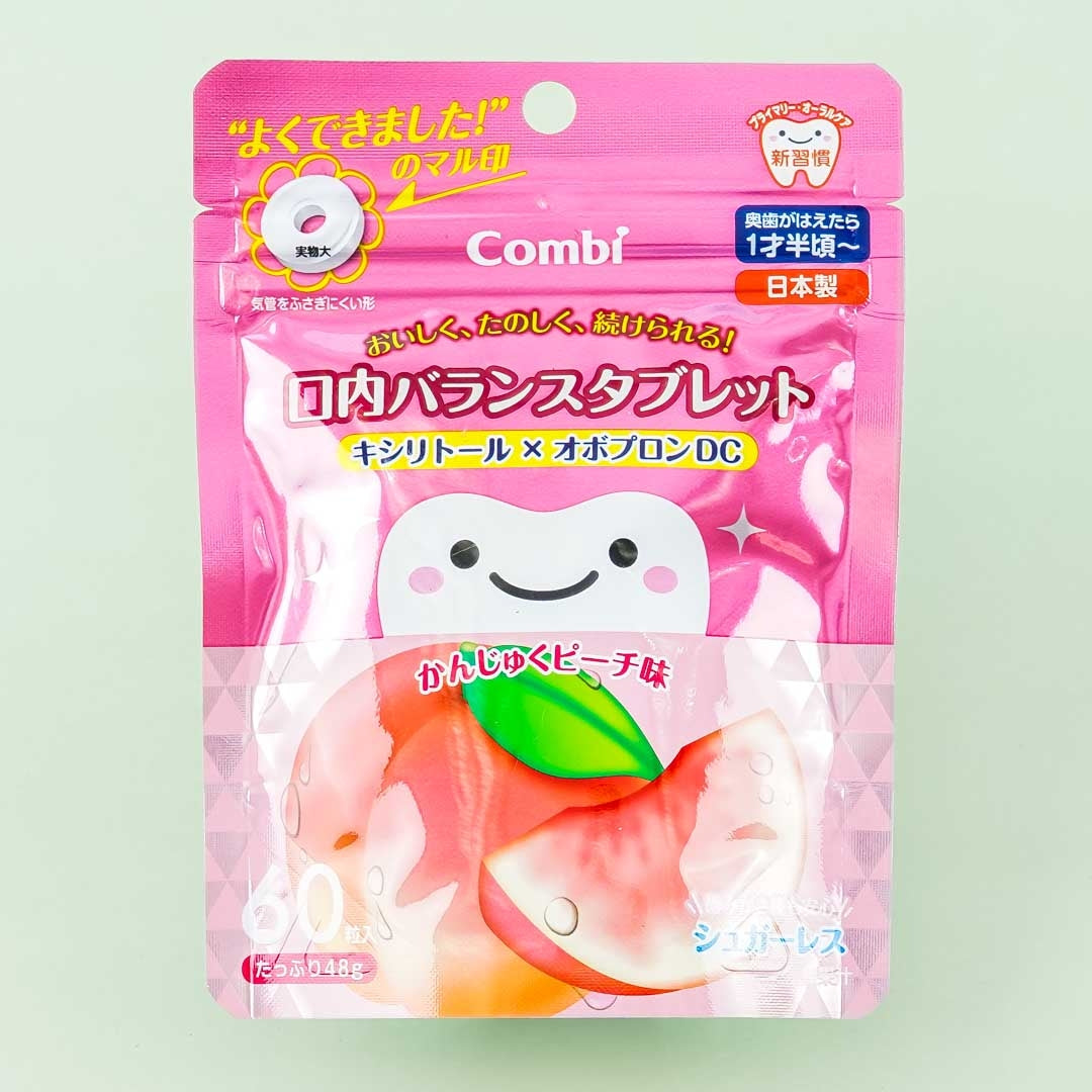 Combi Teteo Oral Balance Tablet Candy – Peach