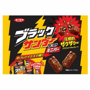 Black Thunder Mini Bars 158g – Japanese Chocolate Snack by Yuraku Seika