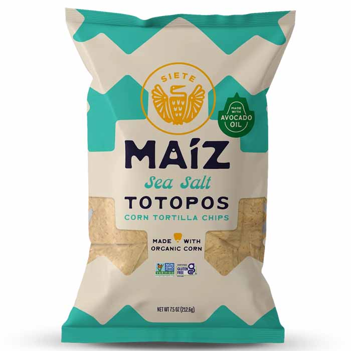 Siete – Maize Totopos Chips, 7.5oz | Multiple Flavors