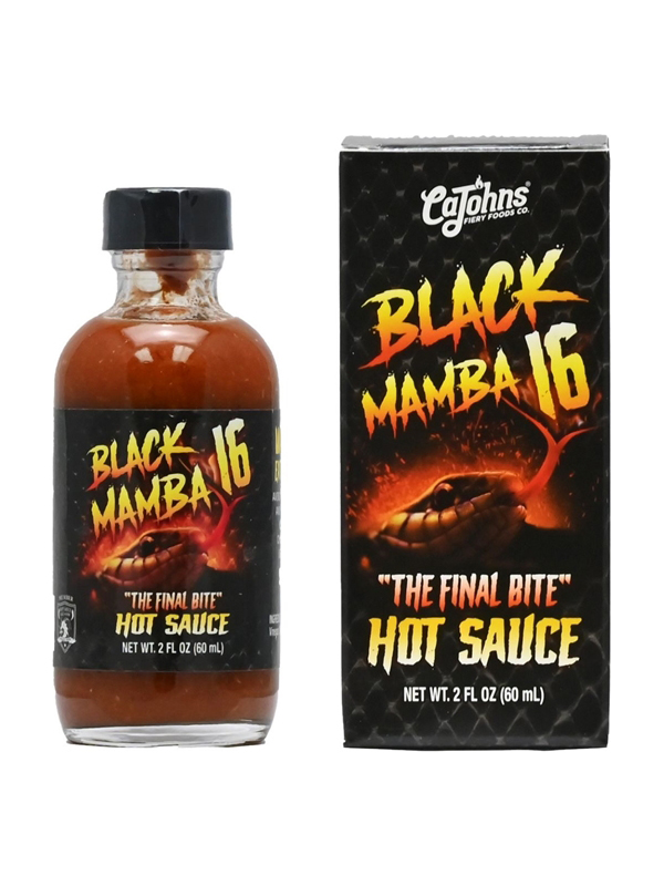 CaJohn’s Black Mamba 16 Fatal Bite Hot Sauce