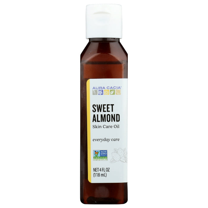 Aura Cacia – Skin Care Oil Sweet Almond, 4 Oz (Pack of 1)