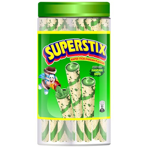 Superstix – Wafer Sticks – Pandan Flavor – 336 G