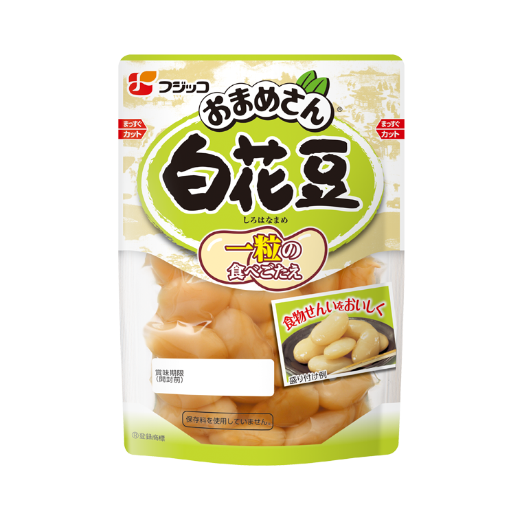 Fujikko, Omamesan, Shirohanamame, Cooked White Bean, 145g