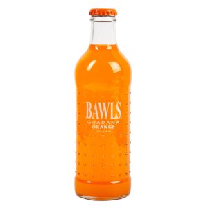 BAWLS GUARANA – Soda Mandarin Orange, 10 oz – Pack of 12