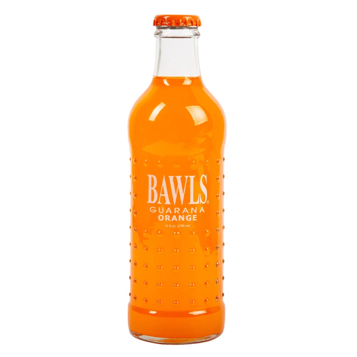 BAWLS GUARANA – Soda Mandarin Orange, 10 oz – Pack of 12