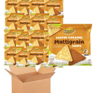 Shibolim Salted Caramel Covered Multigrain Rice Chips (Pack of 36)