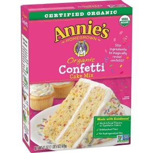 Annie`s Homegrown – Confetti Cake Mix, 21oz