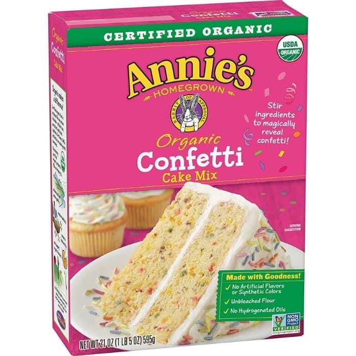 Annie`s Homegrown – Confetti Cake Mix, 21oz