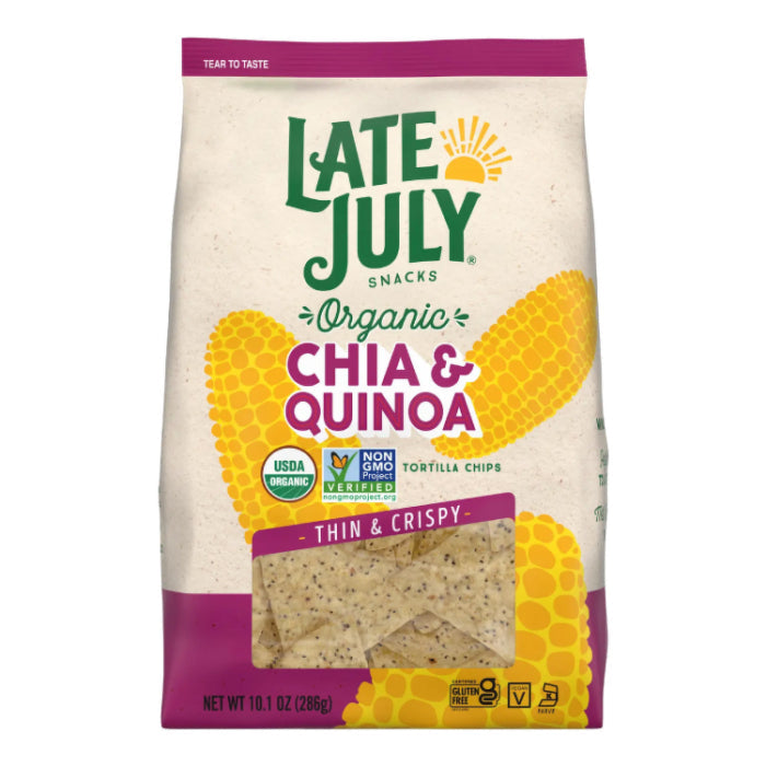 Late July – Tortilla Chips Chia & Quinoa, 10.1 Oz | Pack of 9
