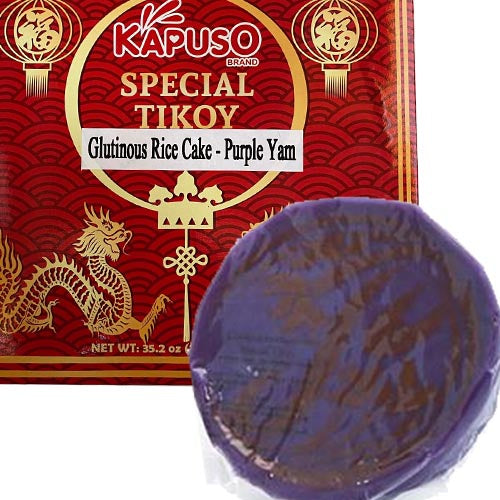 Kapuso – Special Tikoy – Glutinous Rice Cake – Purple Yam (UBE) – 35.2 OZ