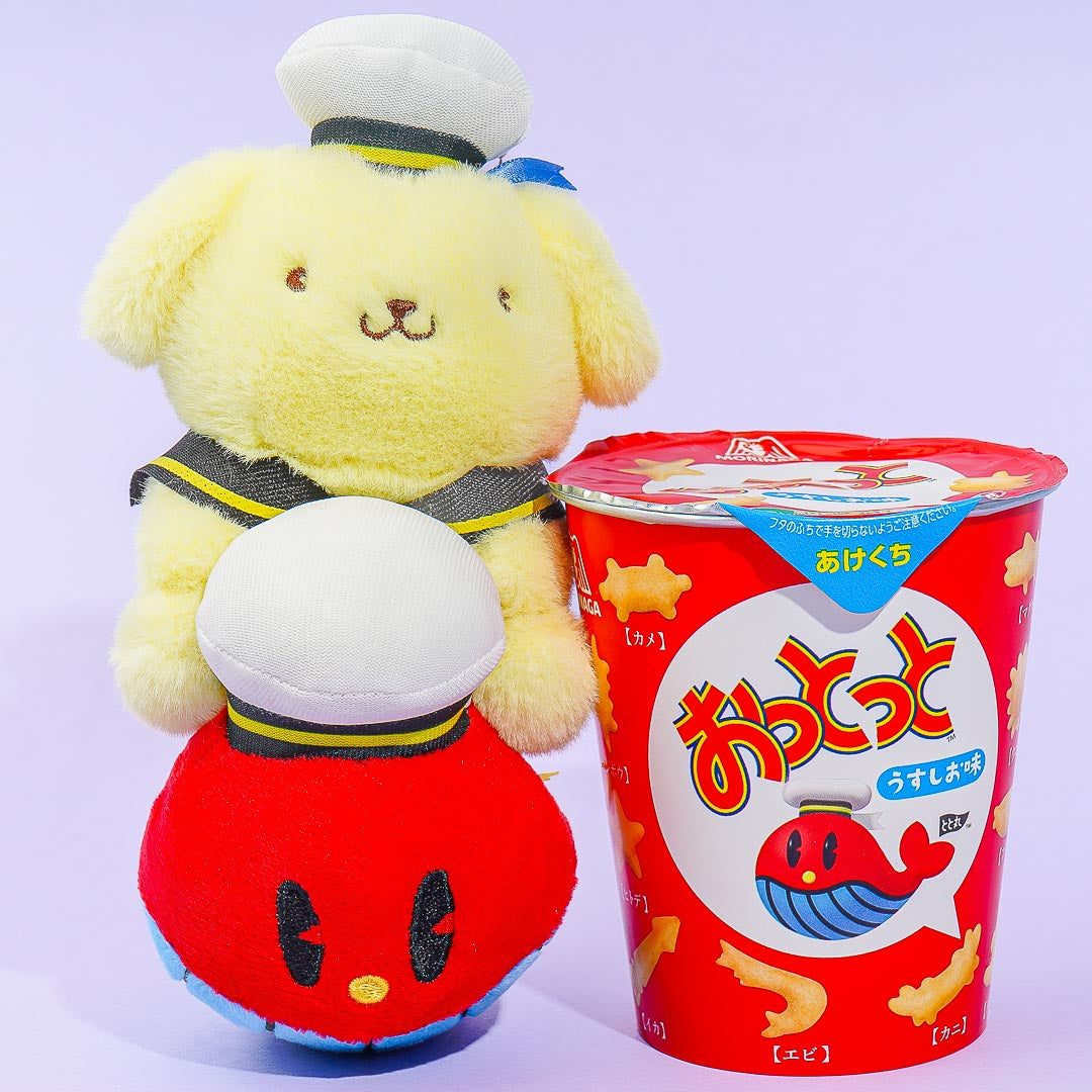 Ottotto x Sanrio Characters Plushie Charm & Crackers – Pompompurin