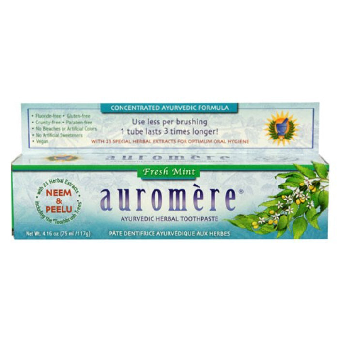 Auromere – Toothpaste Fresh Mint, 4.16 Oz – Pack of 1