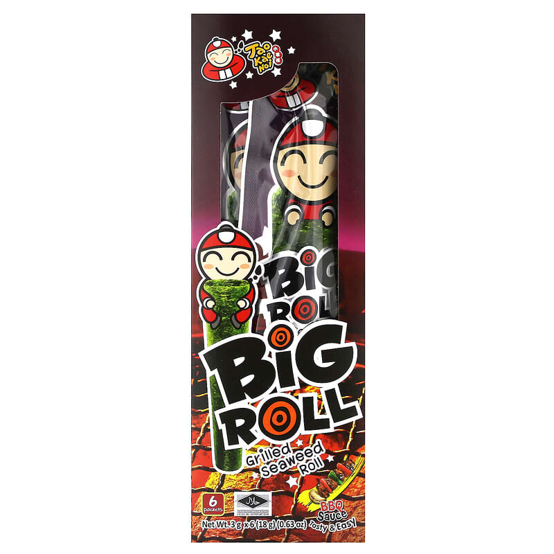 Big Roll, Grilled Seaweed Roll, BBQ Sauce, 6 Packets