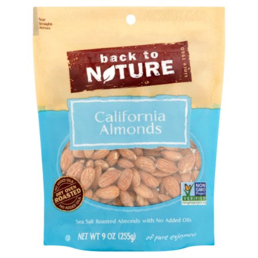 Back To Nature – Sea Salt Roasted California Almonds, 9 oz