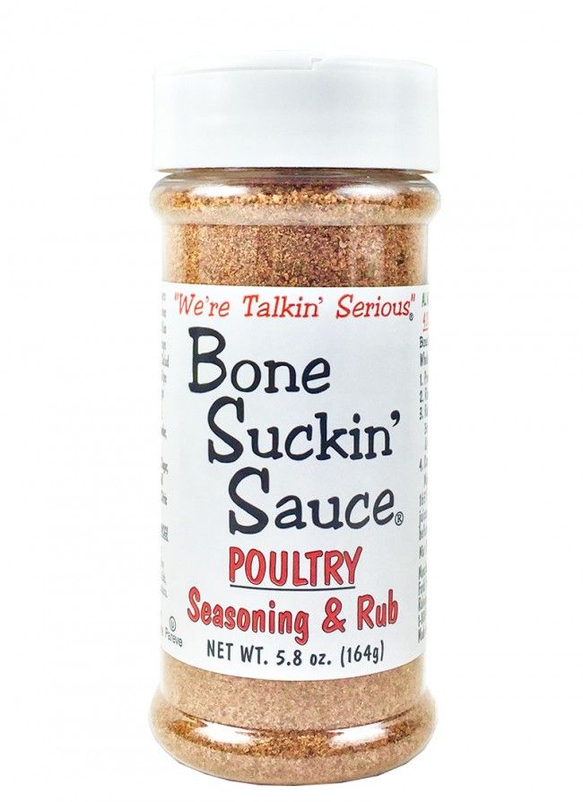 Bone Suckin’ Sauce Poultry Seasoning & Rub, 5.8oz.