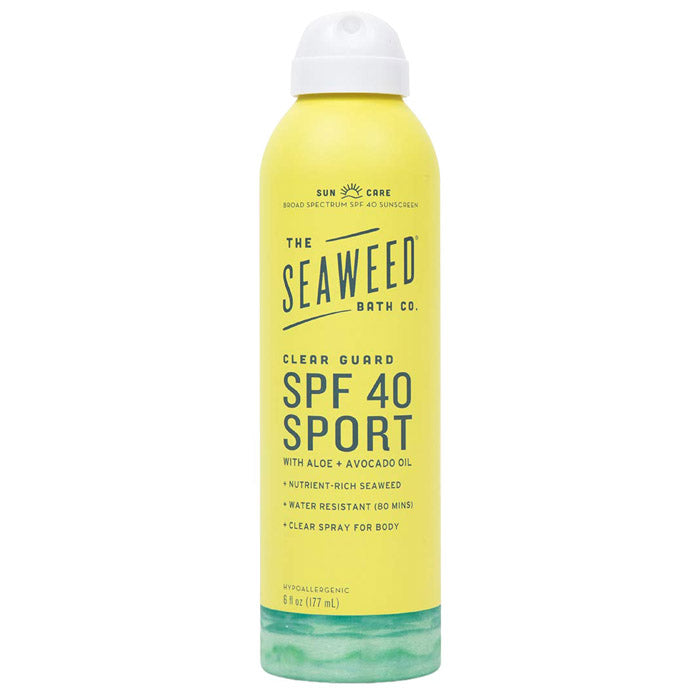 Seaweed Bath Co. – Clear Guard SPF 40 Sport Spray, 6 fl oz