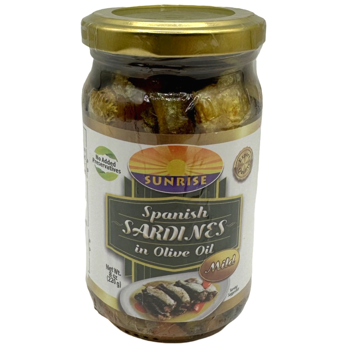 Sunrise – Bottled Spanish Sardines in Olive Oil Mild – 220 G