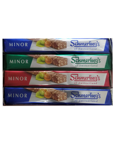 Schmerling’s Minor Swiss Chocolate Bars, Hazelnut Milk Chocolate, Kosher for Passover, 4 Count