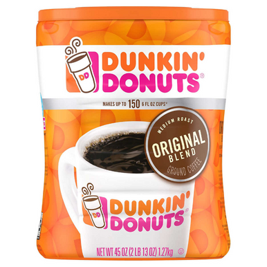 Dunkin’ Donuts Original Blend Ground Coffee, 45 oz.
