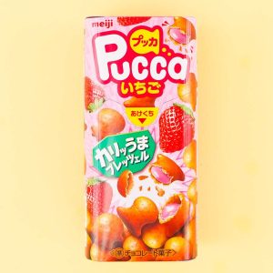 Meiji Pucca Biscuits – Strawberry Chocolate