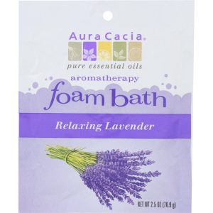 Aura Cacia – Bath Foam Lavender Relaxing, 2.5 oz (Pack of 6)