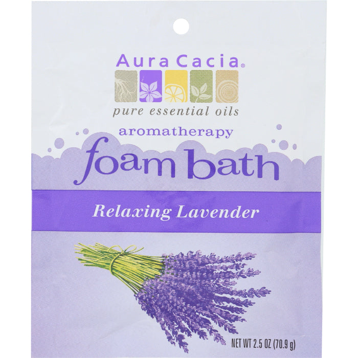 Aura Cacia – Bath Foam Lavender Relaxing, 2.5 oz (Pack of 6)