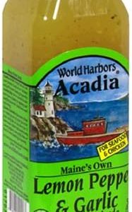 World Harbors Acadia Lemon Pepper & Garlic Marinade 16 Oz – Pack Of 6