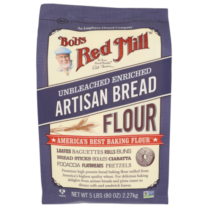 Bob’s Red Mill – Flour, Bread, Artisan, 5 Lb | Pack of 8