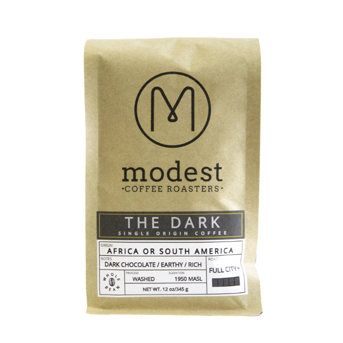 Modest Coffee Roasters – Dark Single Origin Coffee, 12 oz | Pack of 6