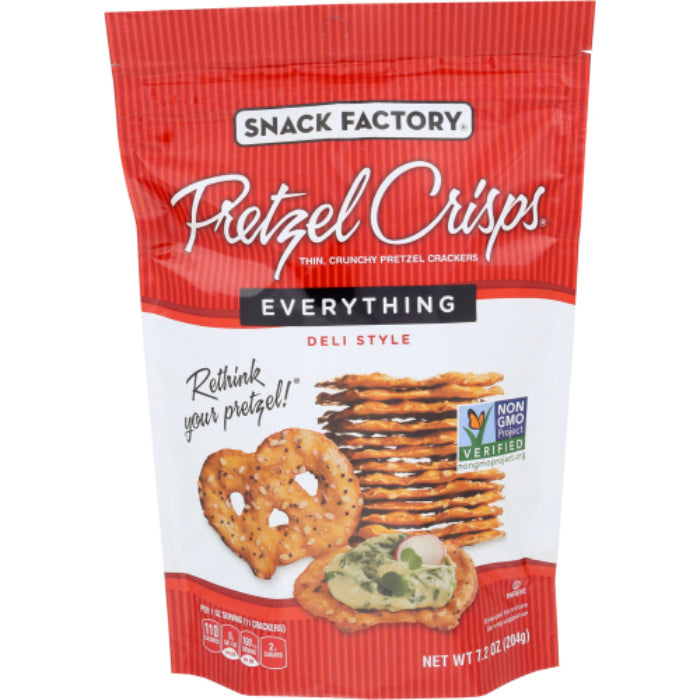 Snack Factory – Pretzel Crisp Everything, 7.2 Oz | Pack of 12