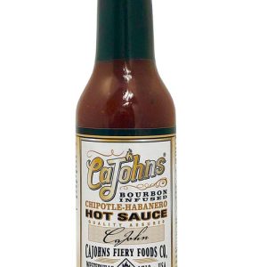 CaJohn’s Bourbon Infused Chipotle Habanero Hot Sauce, 5oz.