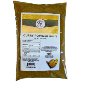 TAJ Hot Curry Powder 11-Blend Mix, 14oz (400g)