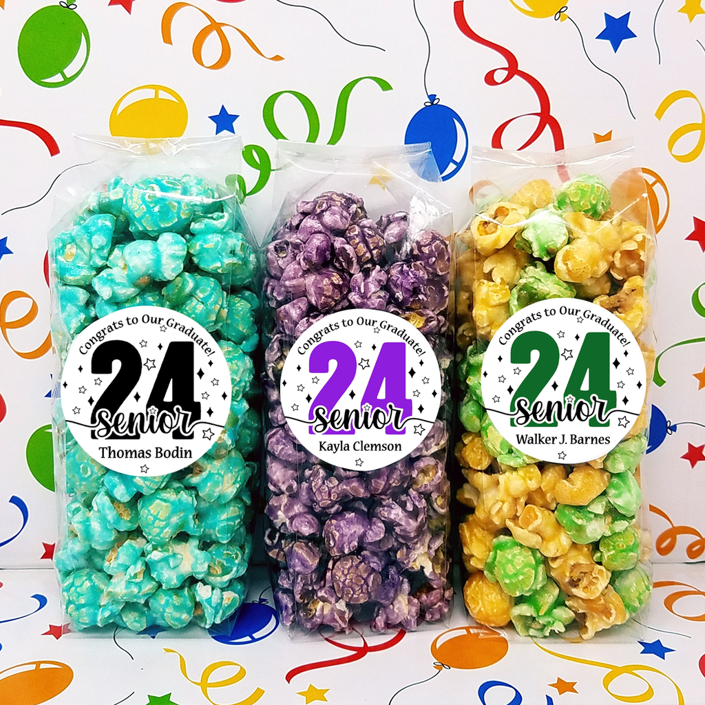 SENIOR 24 Stars – Graduation Popcorn Favor Bags