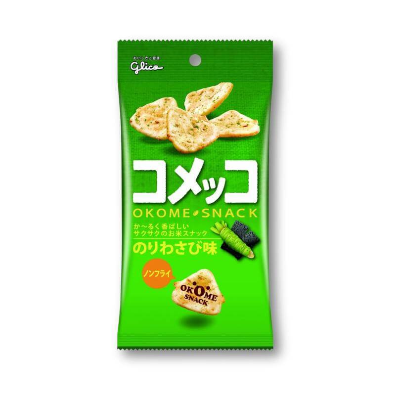 Glico Komeko – Seaweed Wasabi Rice Cracker