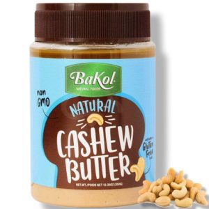 Bakol Natural Cashew Butter, Non-GMO, Gluten Free, 12.35 oz