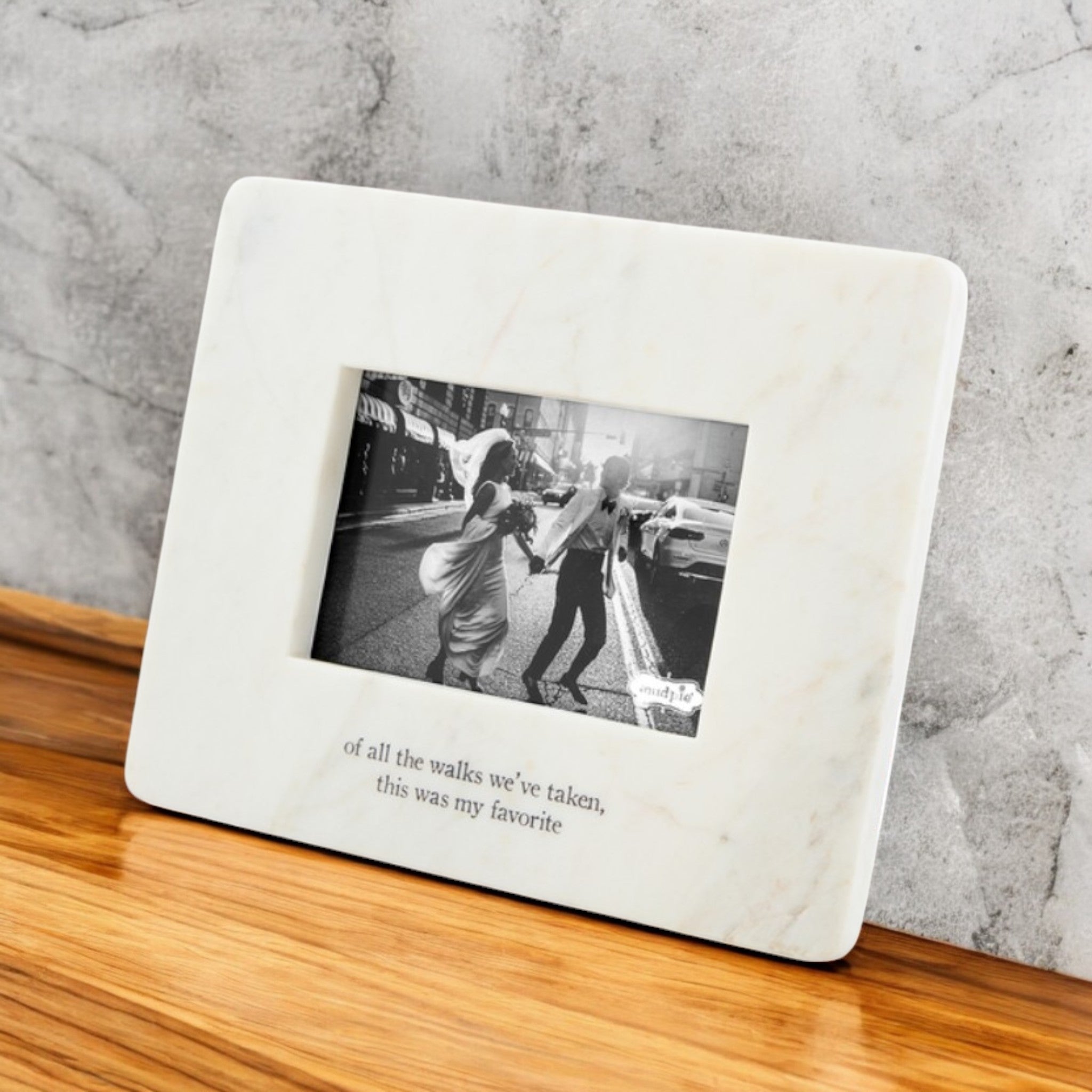 All The Walks Marble Picture Frame
