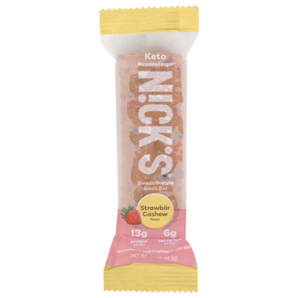 NICKS – SMAK BAR STRAWBAR CASHEW 8PK 2.2 OZ – (Pack of 8)