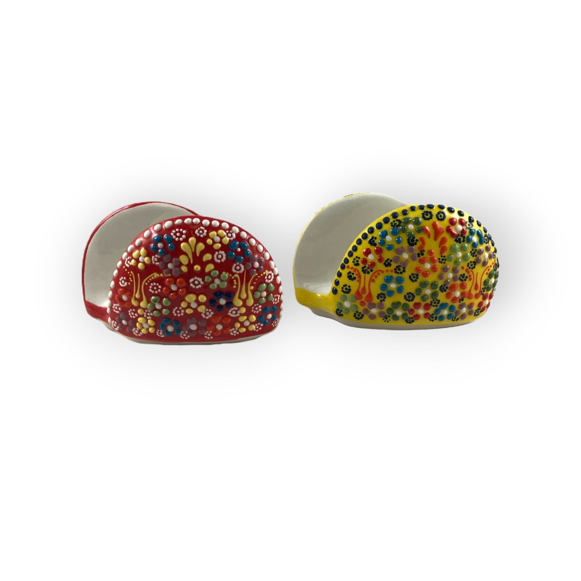 Import Corner – CERAMIC NAPKIN HOLDER – EMBOSSED