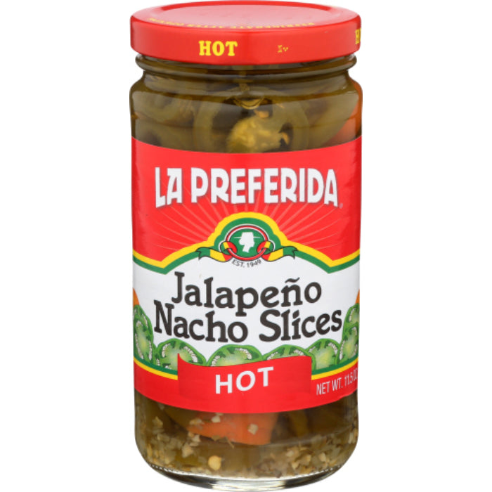 La Preferida – Hot Sliced Jalapeno Pepper, 11.5 Oz – Pack of 12