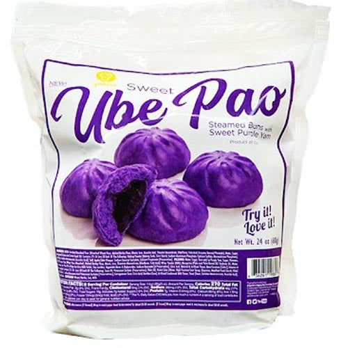 Goldilocks – Sweet UBE Pao – Steamed Buns with Sweet Purple Yam – 24 OZ