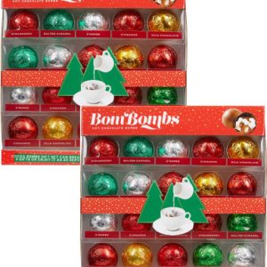 Bom Bombs Hot Chocolate Bombs, Variety Pack, 20 Count (Pack of 2)